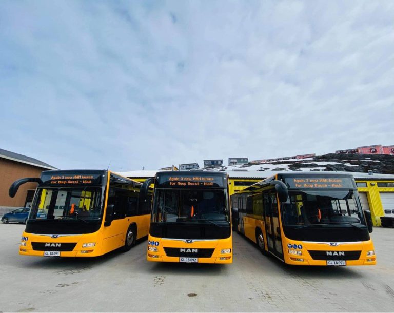 MAN-imit bussit pingasut nutaat Nuup Bussiata garageata saavani